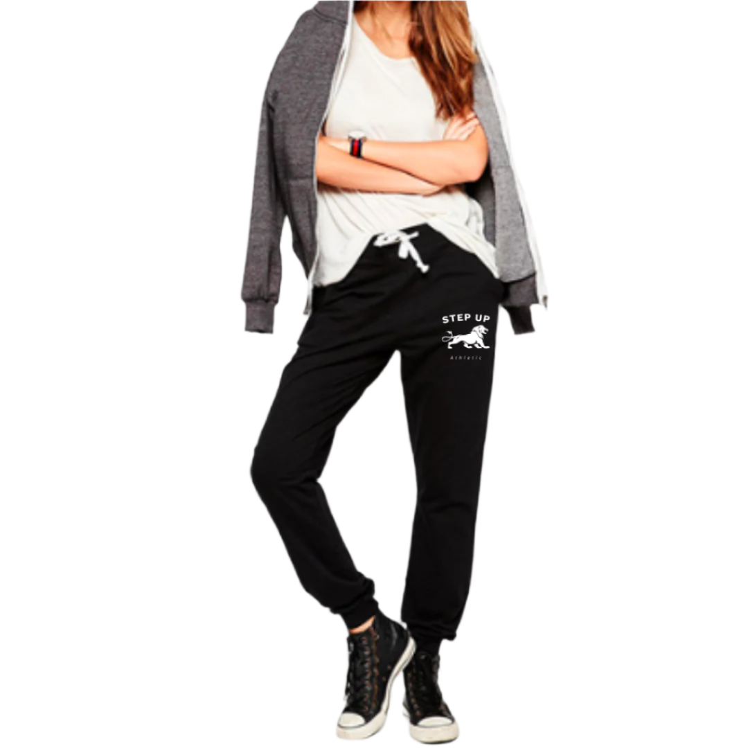 STEP UP BLACK SWEAT PANTS - VICTORIA