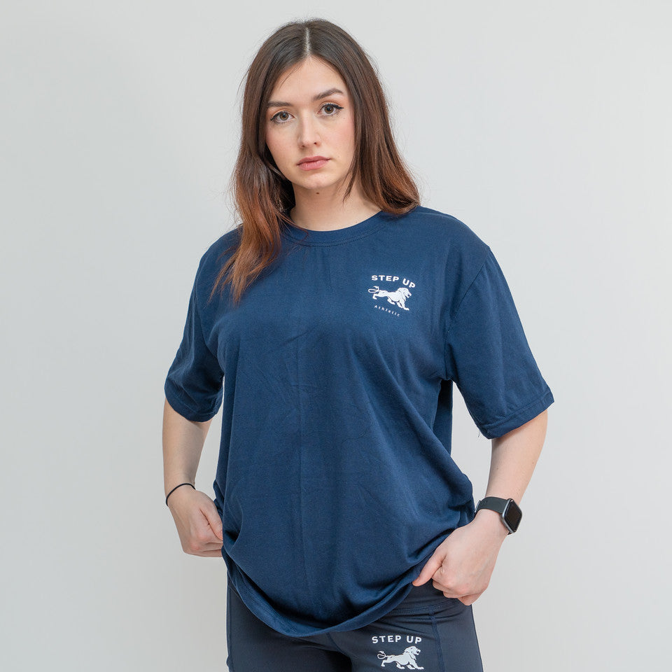 STEP UP BLUE T-SHIRT SHORT SLEEVES - DELTA
