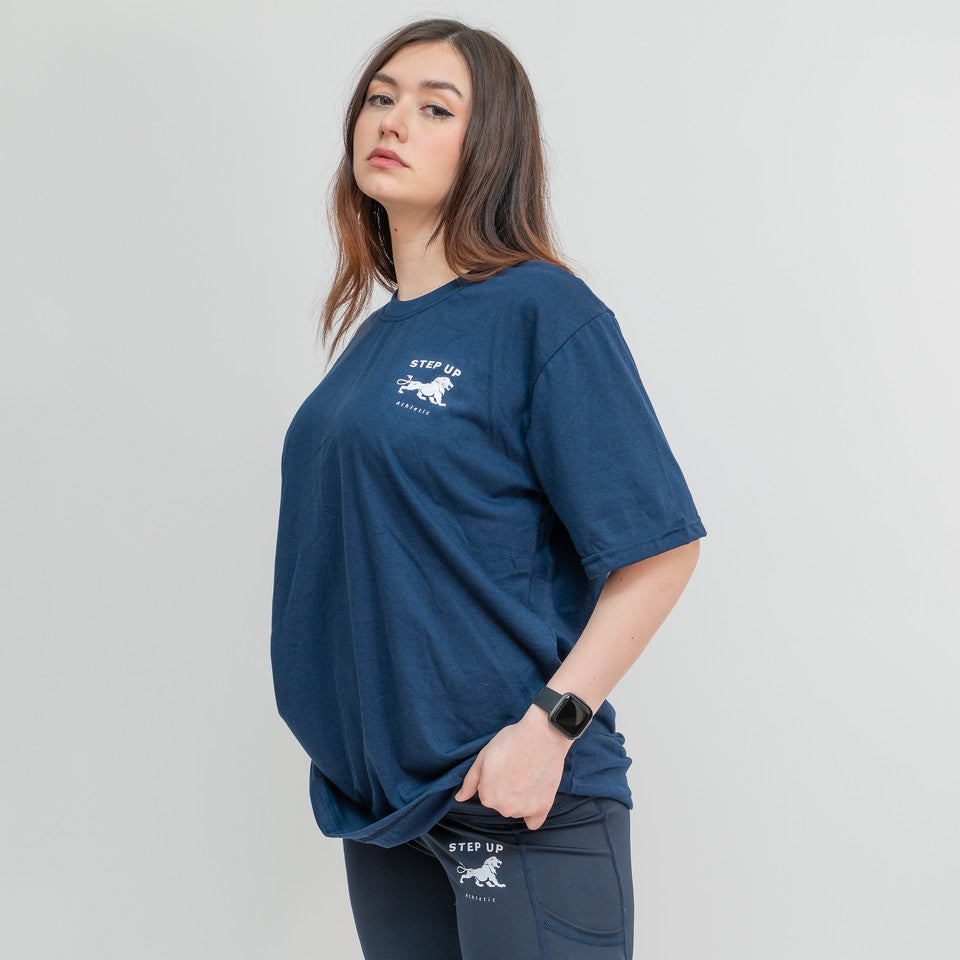 STEP UP BLUE T-SHIRT SHORT SLEEVES - DELTA