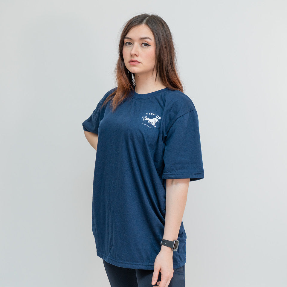 STEP UP BLUE T-SHIRT SHORT SLEEVES - DELTA