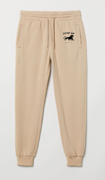 STEP UP BEIGE SWEAT PANTS - KELOWNA