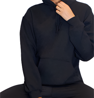 ATHLETIC SPORTS BLACK HOODIE