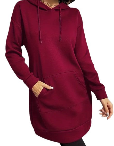 ATHLETIC SPORTS BURGANDY HIJABI HOODIE