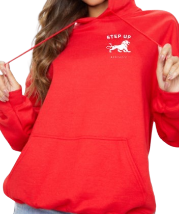 STEP UP HOODIE - RED ROSE